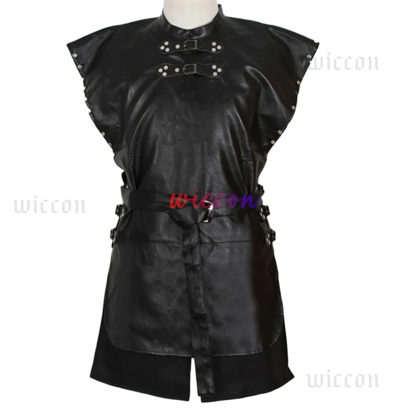 أزياء تلفزيون جون سنو التأثيرية للبالغين للجنسين بدلة قتال سوداء زي الهالوين شعر مستعار أداء الحفلات كرنفال لعب الأدوار