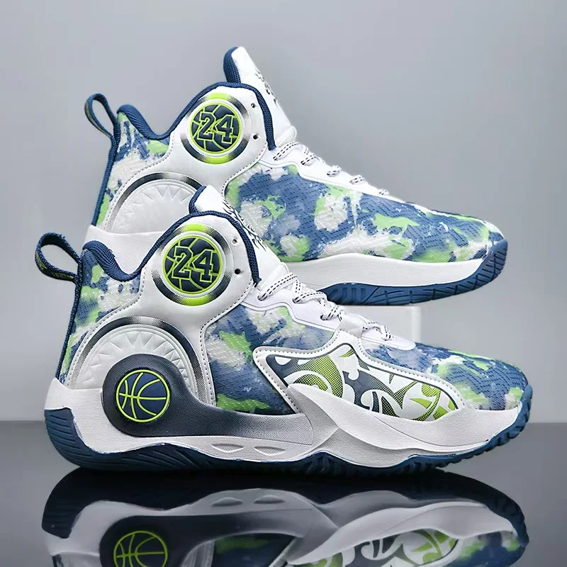 

Новые мужские баскетбольные кроссовки с граффити, полевые тренировочные спортивные теннисные туфли, мужские кроссовки, нескользящие роскошные баскетбольные кроссовки унисекс 35-45