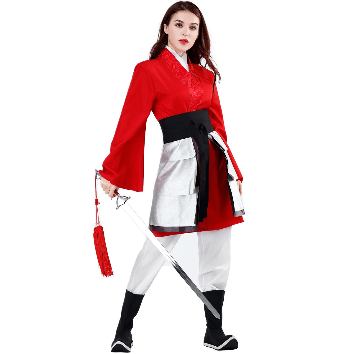 Hannu Costume di scena Film Opera Mulan loween Role-plang Cosplay Evento festival di abbigliamento tradizionale cinese da donna