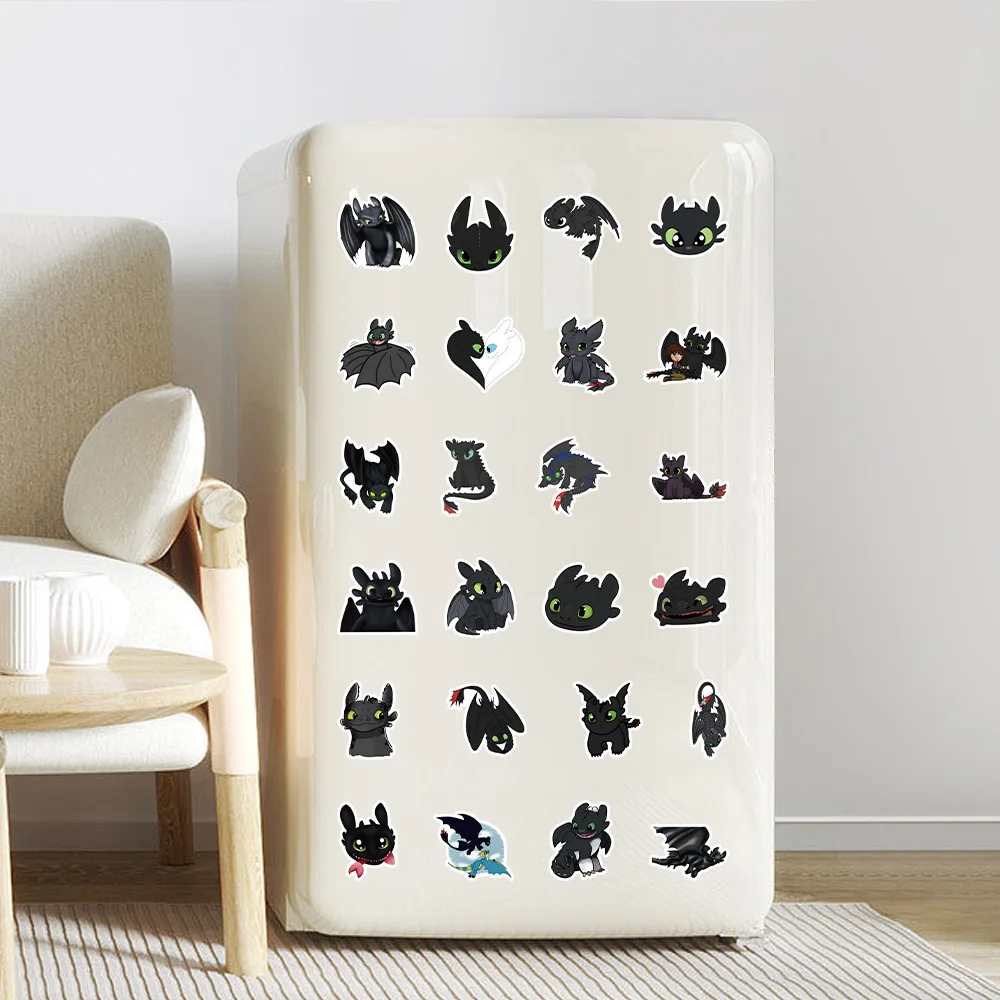 10/30/50PCS Toothless Cartoon Stickers How to Train Your Dragon Decals DIY Luggage Laptop Phone Car Bike Skateboard Sticker Toy