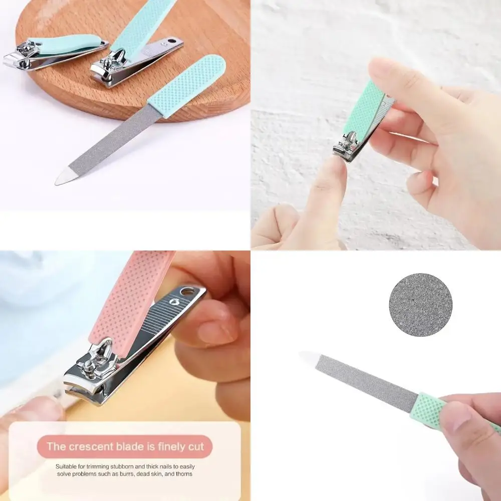 Solid Durable Multifunctional Beauty Tools Set - 3pcs Nail Cutter & Pedicure Foot File Kit