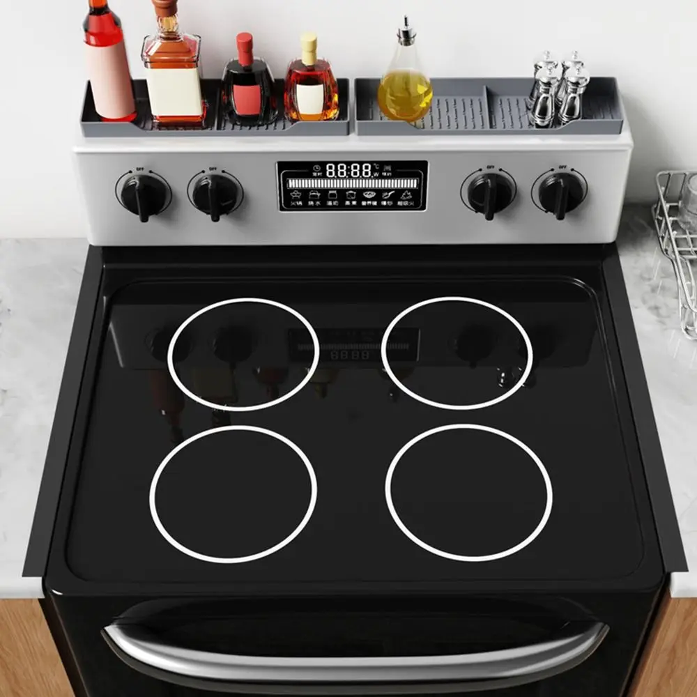 21 Inches Stove Gap Strip Anti-Oil Anti-Stain Countertop Gap Sealing Strip Silicone Easy to Clean Clearance Protective Pads
