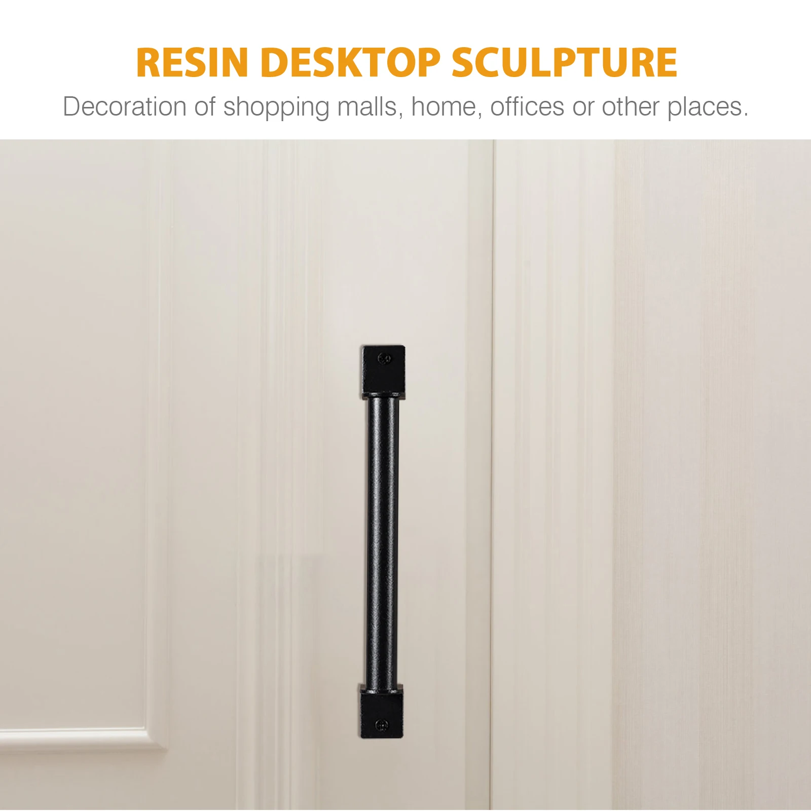 

Barn Door Handle Heavy Duty Carbon Steel Long Base Sliding Gate Pull Handle For Garage Closet Furniture Outdoor Use Durable