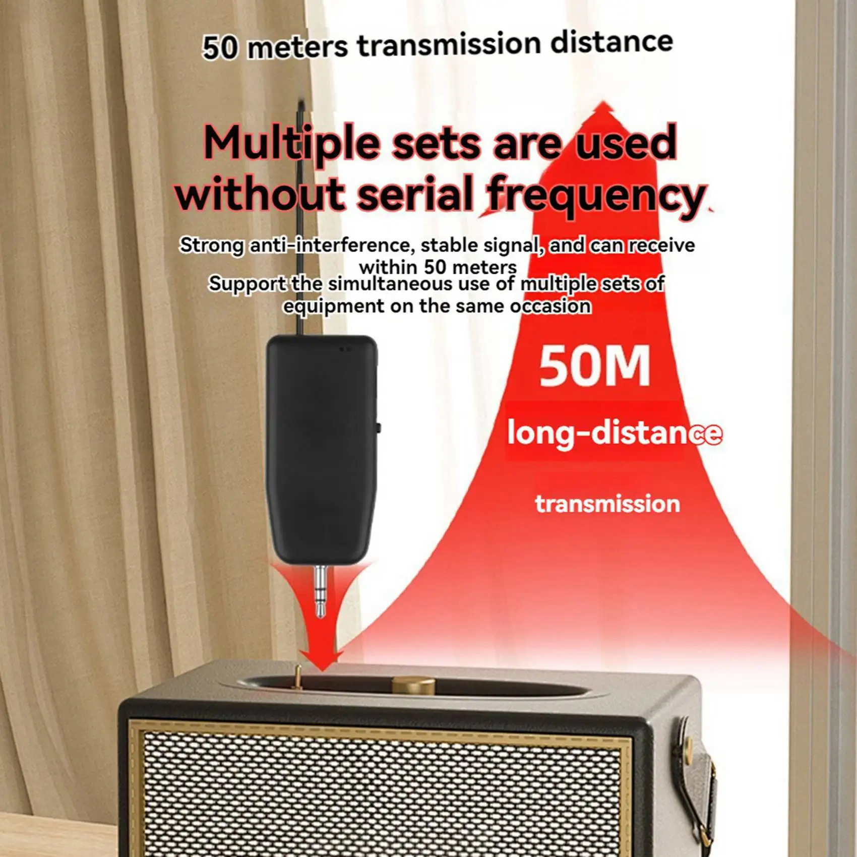 

TUREBG 2X Violin Wireless Microphone Musical Instrument Microphone Stage Performance Audio Receiver and Transmitter Short Clip