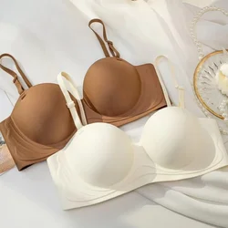 Strapless Bras Women Seamless Underwear Female Push Up Sexy Lingerie Wireless Solid Color Bras Comfort 3/4 Cup Brassiere