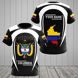 2024 Columbia T-shirt diy Free Custom Name Number Columbia T-shirt Flag Columbia University Print Men's Clothing