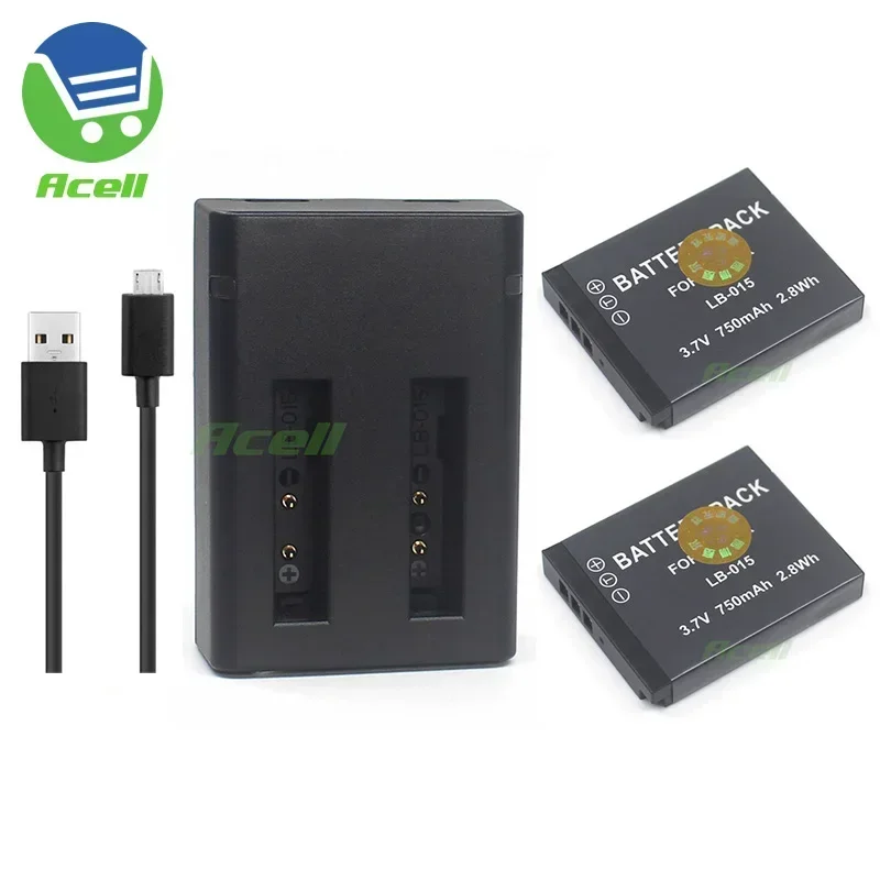 LB-015 Rechargeable 3.7V 750mAh Li-ion Battery or Dual Charger for KODAK PIXPRO WPZ2 Action Camera