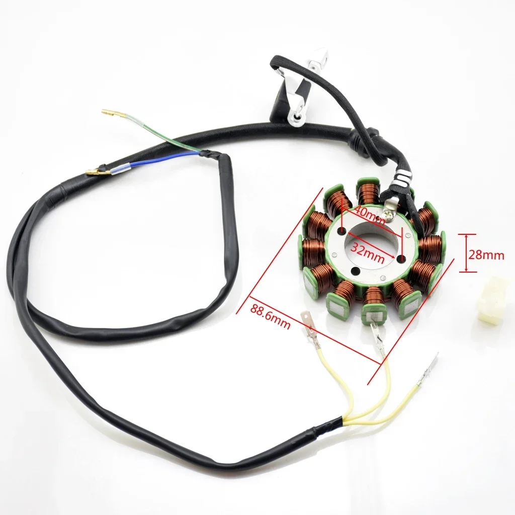 High-quality Spare Parts 12 / 18 Coil Pole Magneto Stator for CG250 CG200 Engine Lifan Zongshen 250cc Buggy Go Karting ATV Quad