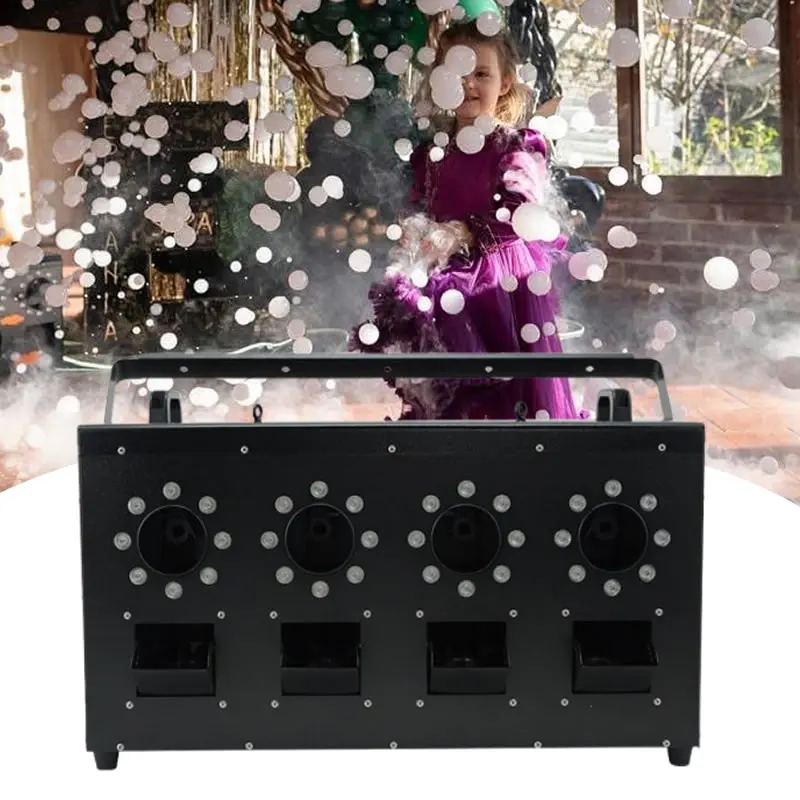 Maszyna do dymu i baniek mydlanych Butoy 3000W z 4 otworami, sterowaniem DMX RGBW, 1500W, do wesel, DJ-ów, dyskotek i imprez dla dzieci.