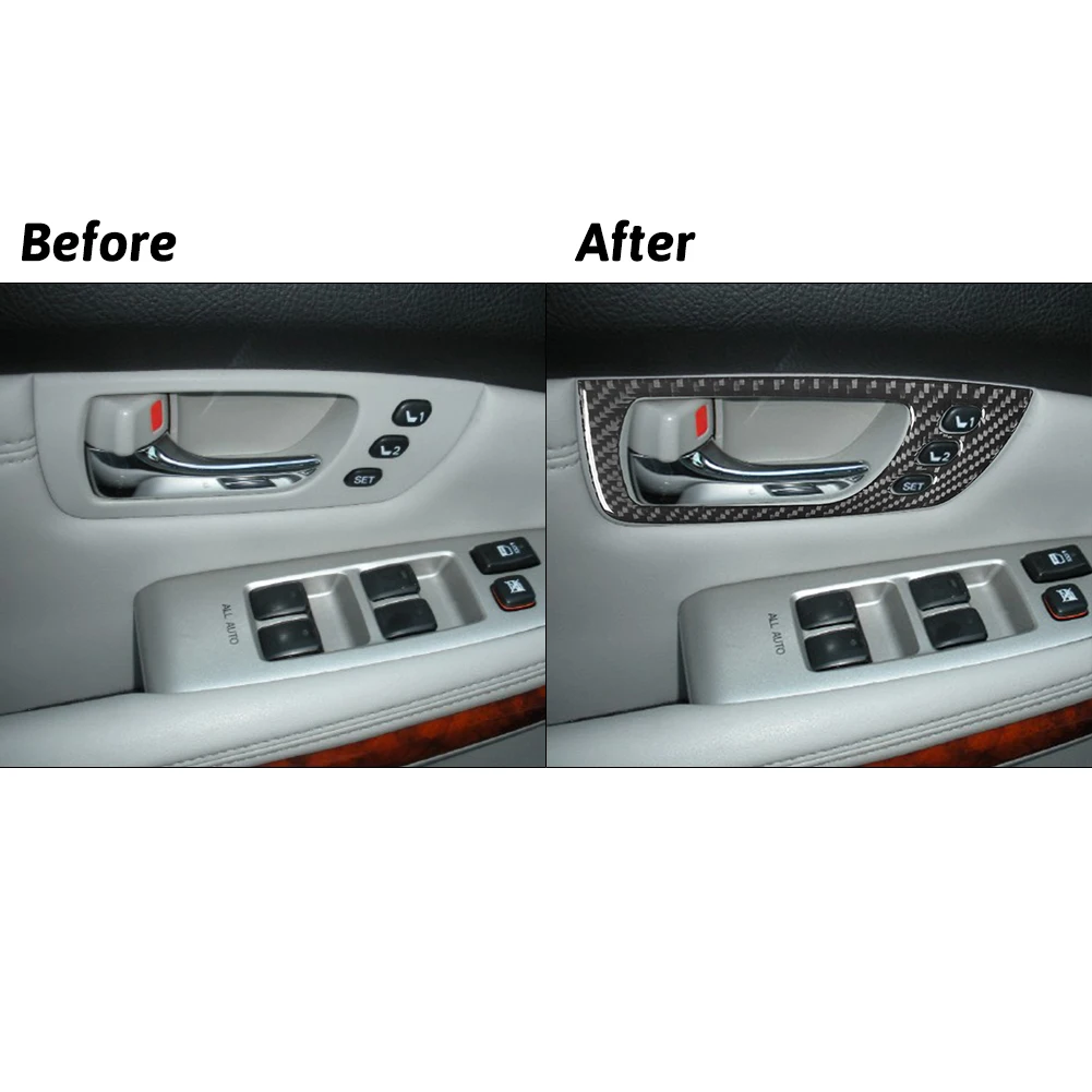Car Stickers Car Decoration Accessories For Lexus RX330 2004-2006 RX350 2006-2009 Interior Mouldings Carbon Fiber Beautify