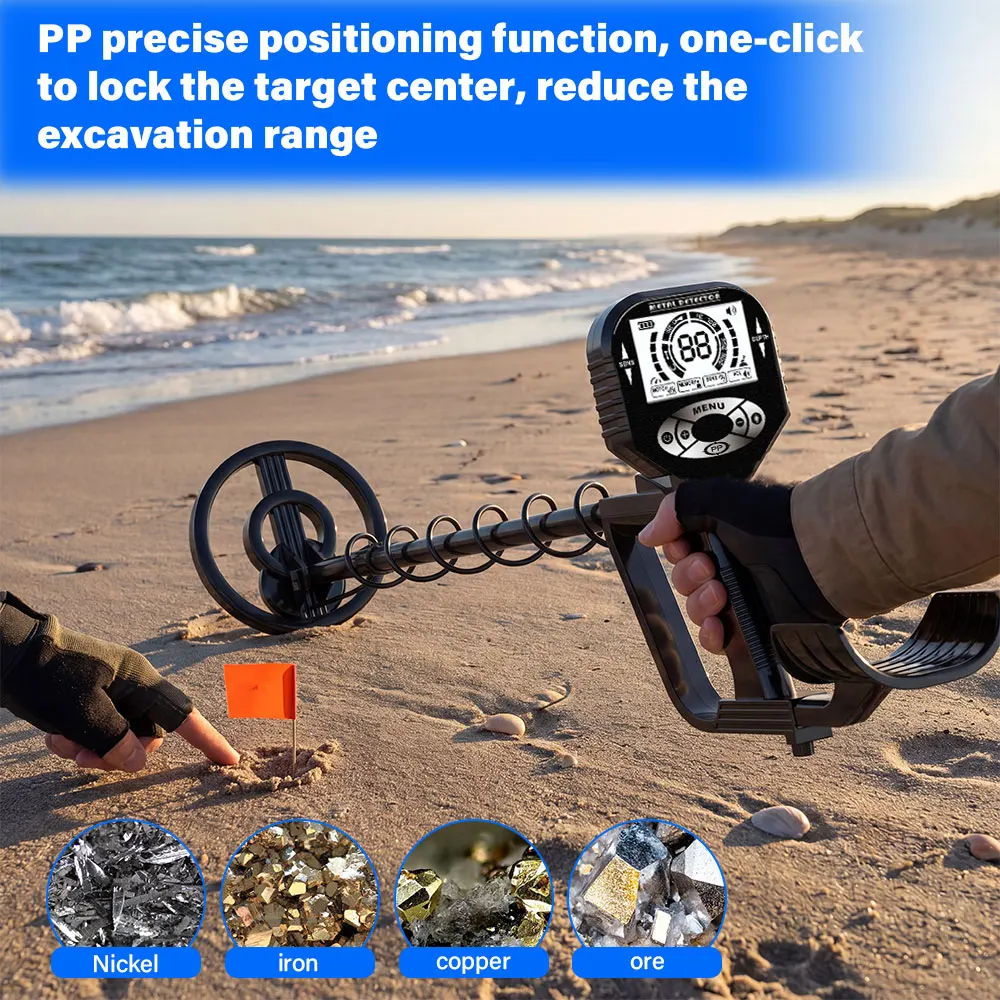 

Professional Metal Detector MD-4073 Underground Gold Detector High Accuracy Metal Finder Waterproof Search Coil Seeker Treasure