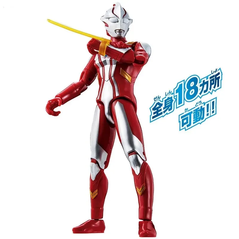 Original Genuine Bandai Anime Ultraman Mebius UAF  Joints Movable Model Toys Action Figure Gifts Collectible Ornaments Boys Kids