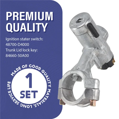 Imagen 2 del producto Interruptor de encendido de 5 piezas con llave para Nissan Patrol GQ Y60 1988-1998, interruptor para Nissan Sentra B12 99810-50A00