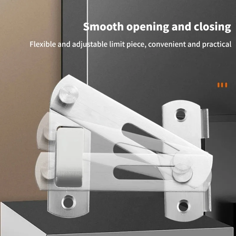 Serratura per porta di sicurezza da 2 pezzi Serrature per porte scorrevoli da 90/180 gradi Serratura per porta privacy per esterni, garage, finestre