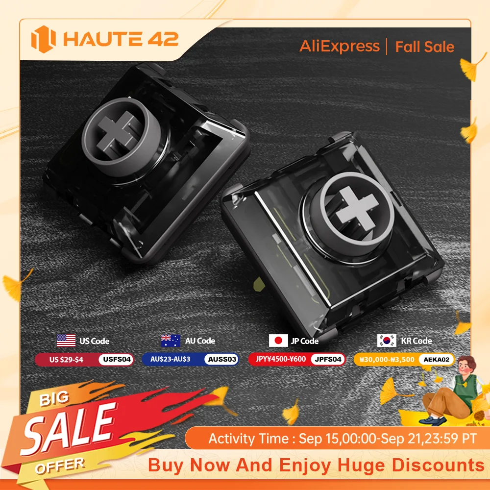 

Haute42 Kailh Low Profile Shadow Hunting Switch For Hitbox Controller Mechanical Keyboard 2.0mm Linear Silent Switch For Hitbox