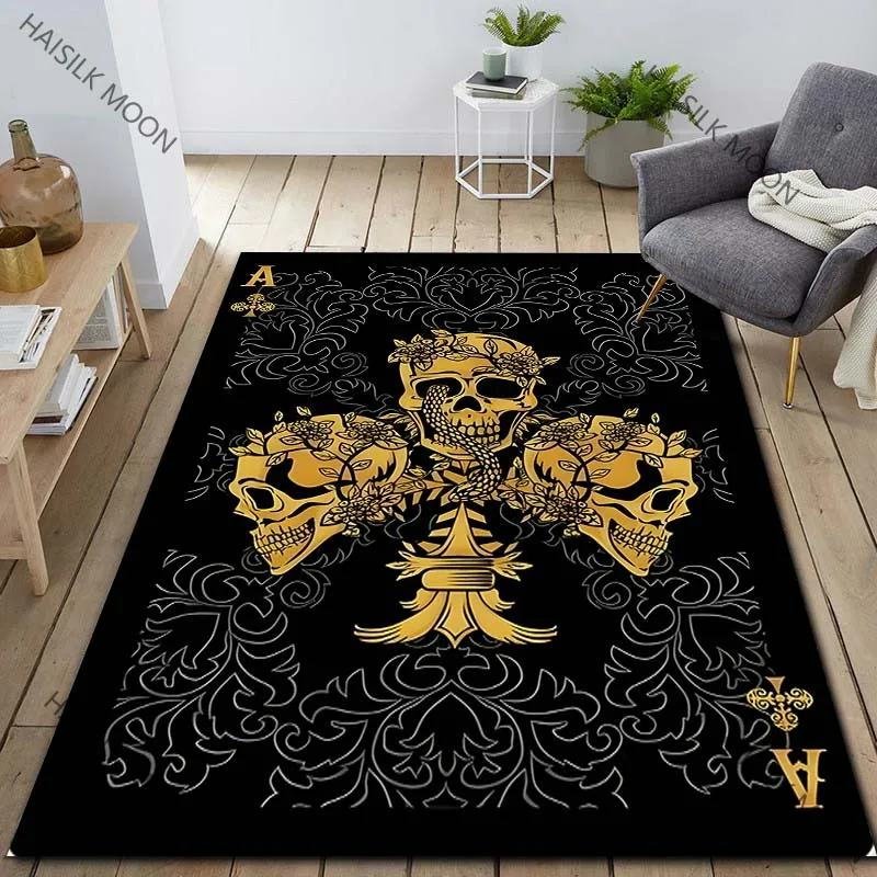 

Ковер с узором «Клуб А» разных размеров, черный, для гостиной, спальни, дивана, домашнего декора, нескользящий напольный коврик, роскошный подарок