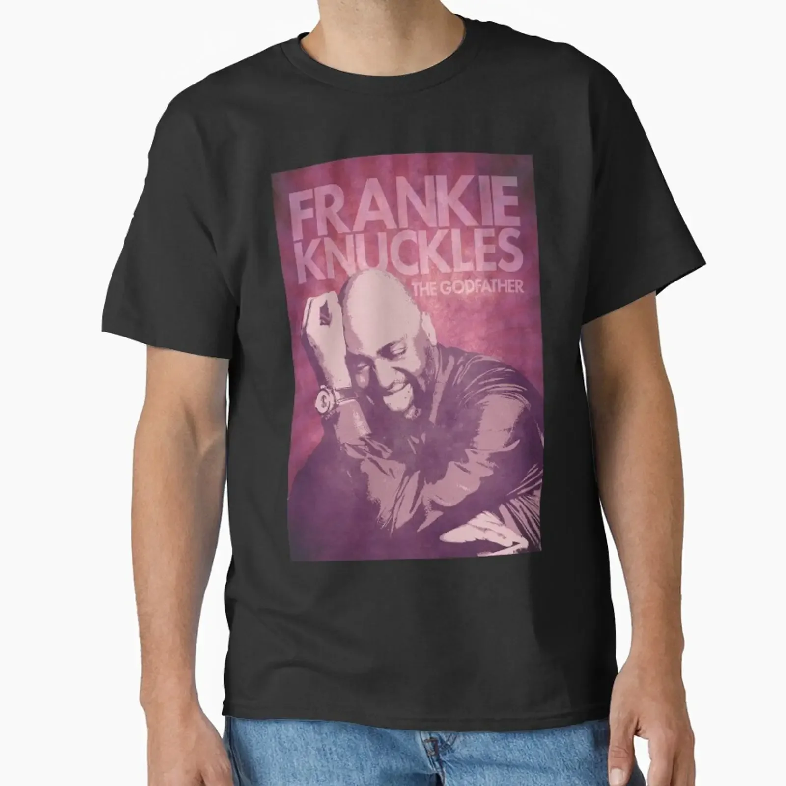 Frankie Knuckles designed and sold by eyepoo vintage Washed Stylish Casual Soft designer clothes Stretched streetwear Unisex