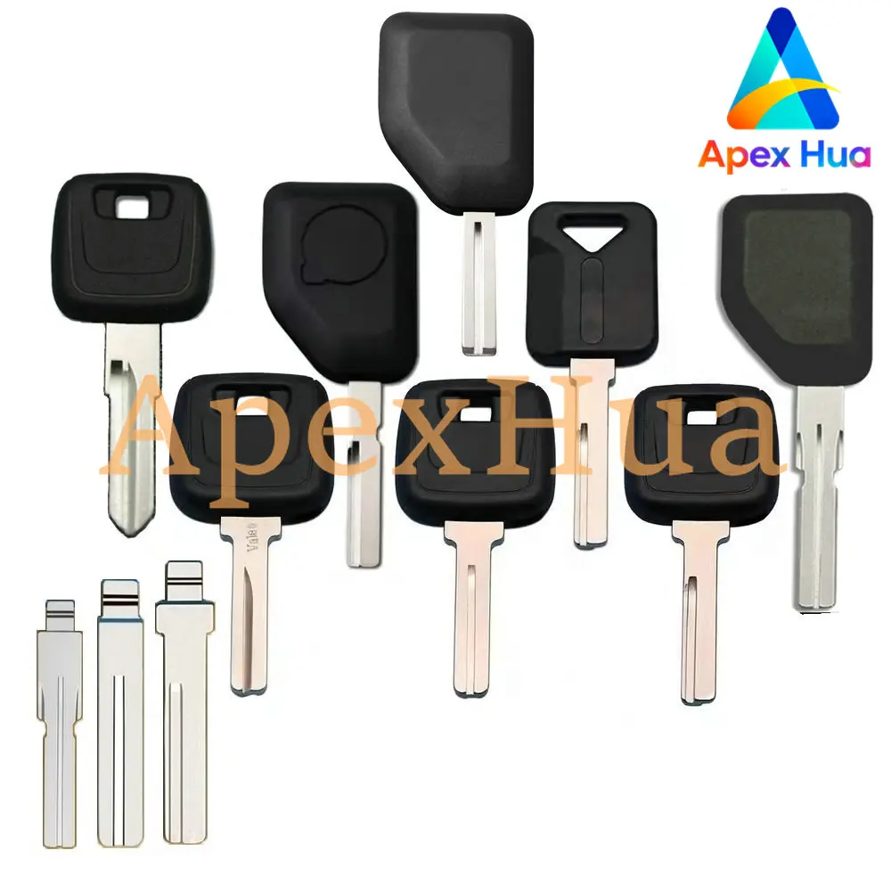 

Foldable Uncut Key Blank For Volvo-Compatible FM460 FM420 Truck Excavator Construction Heavy Duty Vehicle