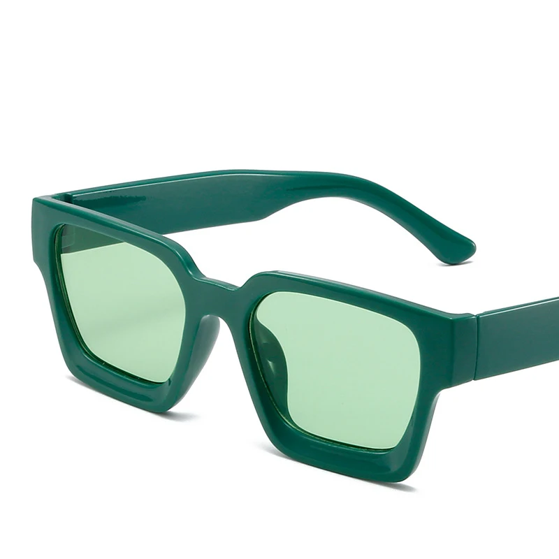 Neue Vintage-Sonnenbrille für Damen und Herren, Quadratischer PC-Rahmen, Marken-Designer Retro-Shades, Modische Sonnenbrille ﻿ für Männer
