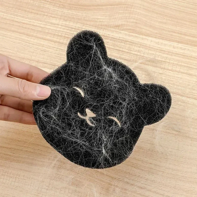 2/4pcs Laundry Ball Washing Machine Lint Catcher Bear Shape Pet Hair Remover Reusable Clothes Sofa Cat Dog Hair Cleaning Sponge