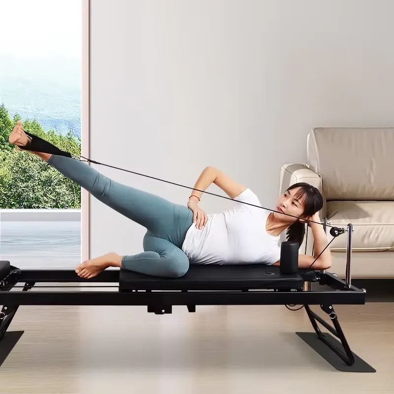 Multifunctional Portable Pilates Reformer Foldable Yoga Core Training Bed for Home Gym Fitness Equipment