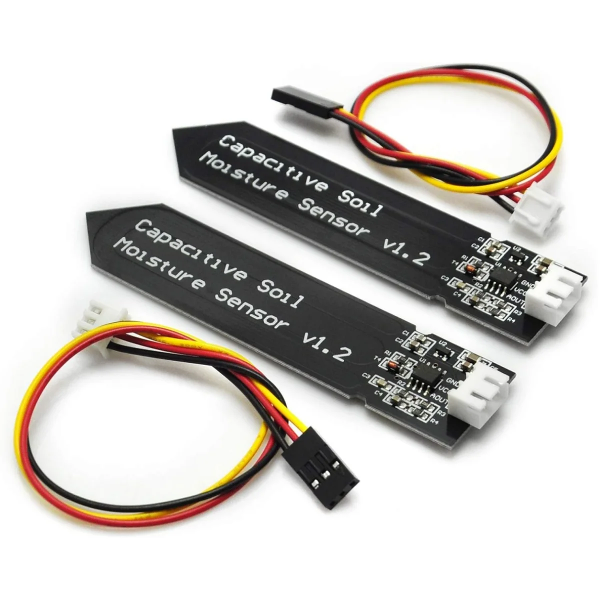 Capacitive Soil Moisture Sensor Module Corrosion Resistant Wide Voltage Wire Analog Capacitive Soil Moisture Sensor V1.2