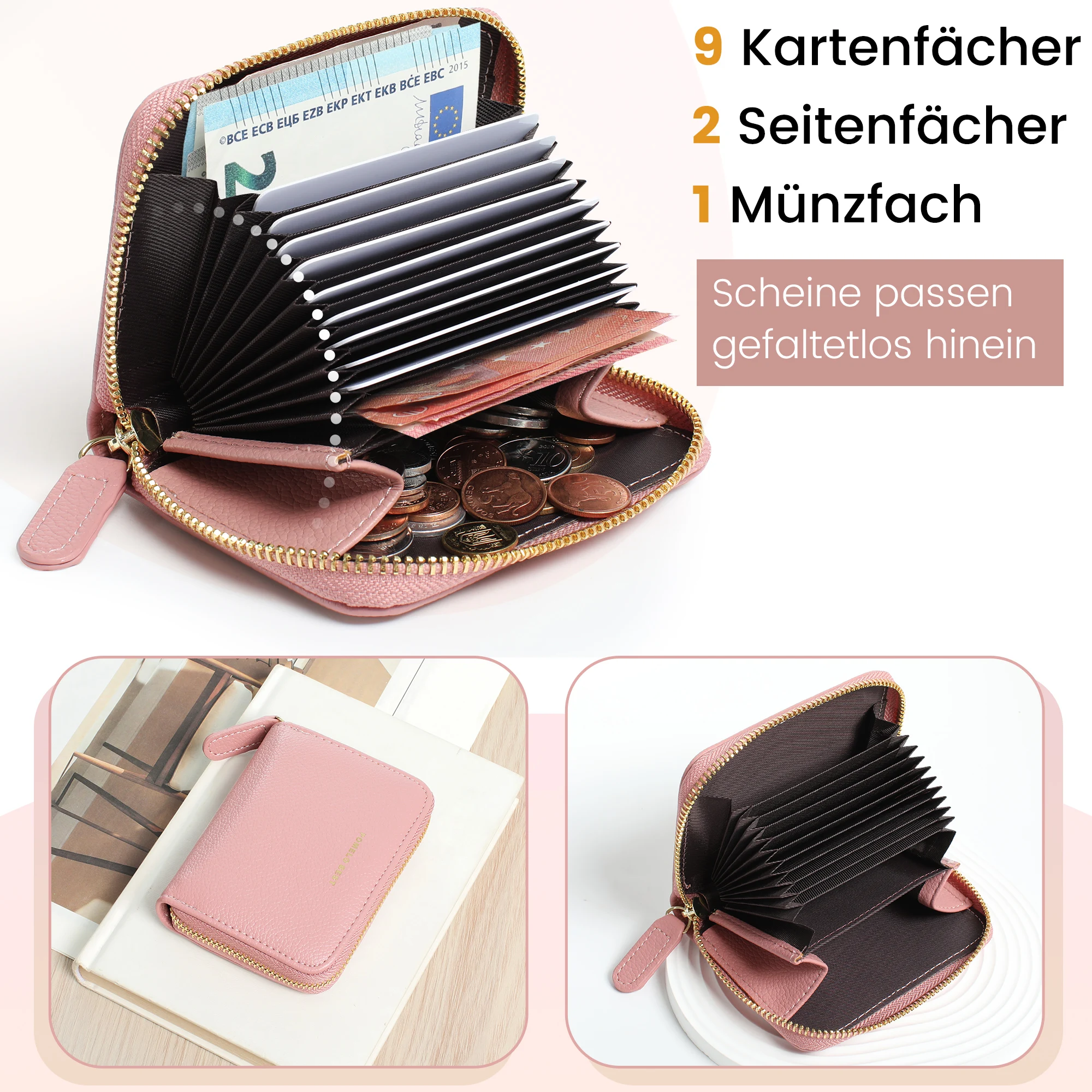 Pomelo Best Women's Wallets Tassel Short Wallet For Woman Zipper Mini rfid Purse Ladies Small Wallet Female Leather Card Holder