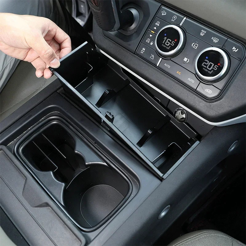 For 2020-2024 Land Rover Defender 90 110 car central storage armrest box storage box mobile phone box car interior accessories