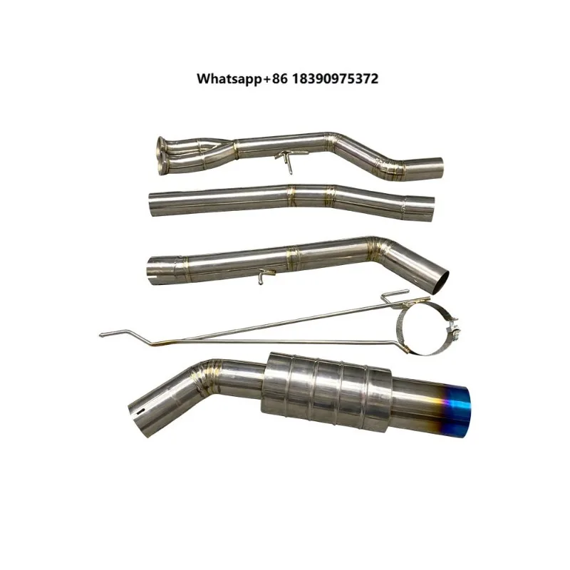 Sports Titanium Exhaust Titanium Straight Pipe Custom Color  h003