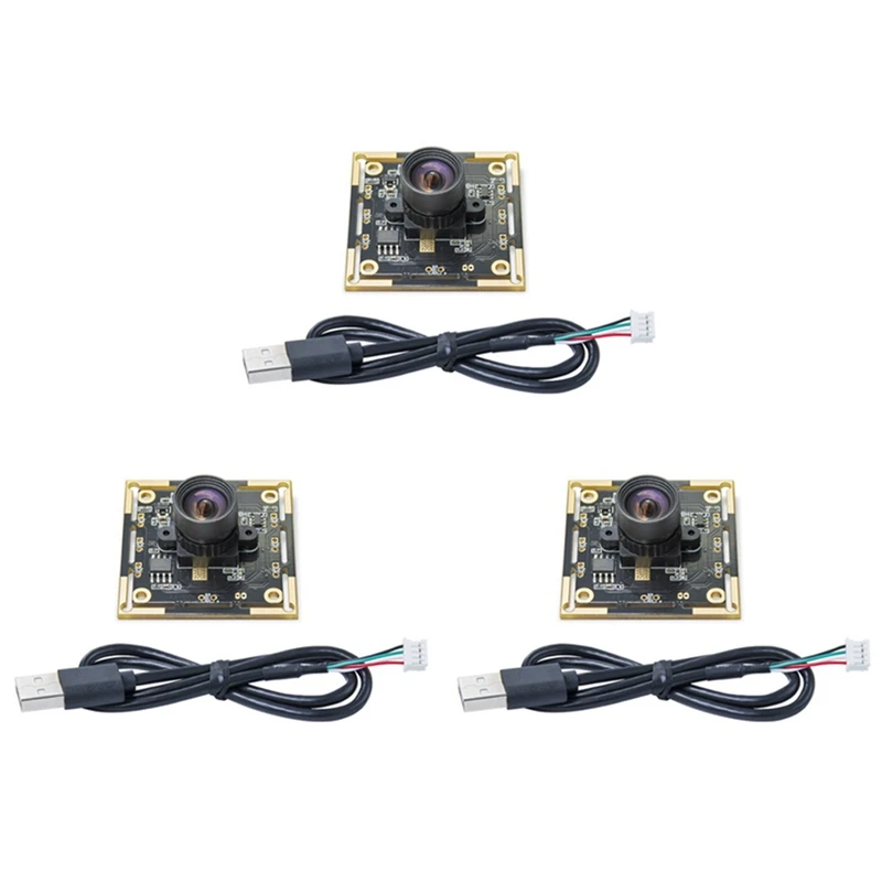 3CGRO-3PCS OV9732 Camera Module 1MP 1280X720 30Fps USB Free Driver Manual Focus With 0.5 Meter Cable For Winxp/7/8/10
