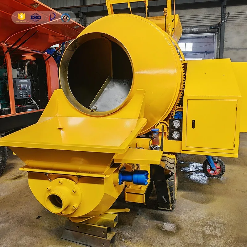 Customized High Capacity Mobile Portable 40 Concrete Pump And Mixer Diesel Concrete Mixer With Pump For Sale