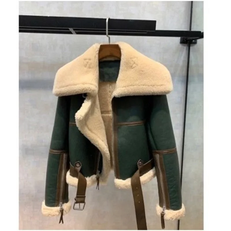 Imagem -02 - Cabolsa de Pele de Vison para Mulheres Colarinho de Pelúcia Longa Pele de Vison Falsa Outwear Coreano Solto Top Feminino Outono e Inverno Novo