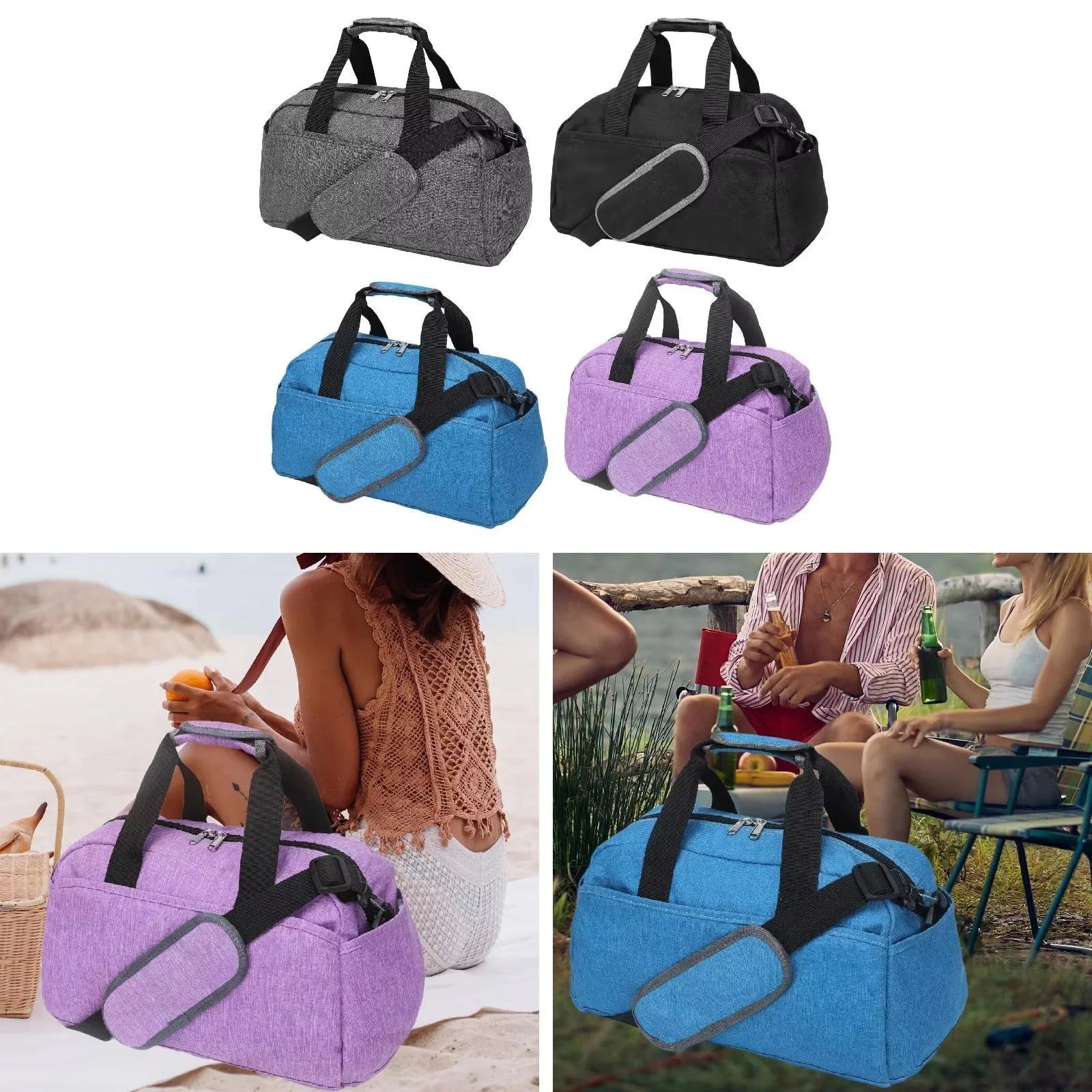 

Lightweight Travel Bag Compact Sports Backpack With Shoulder Strap Workout Weekend Trips Handbag Camping Outdoor Bag