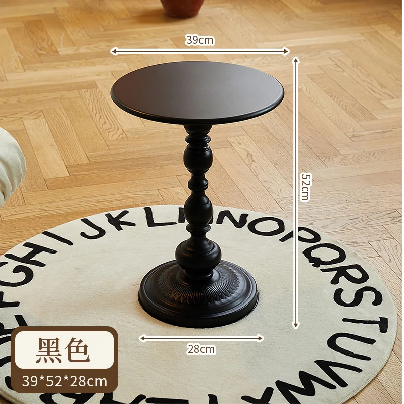 Round Wood Coffee Table Living Room Small Side Black Coffee Tables Easthetic Designer Muebles Modern Garden Nordic Furniture