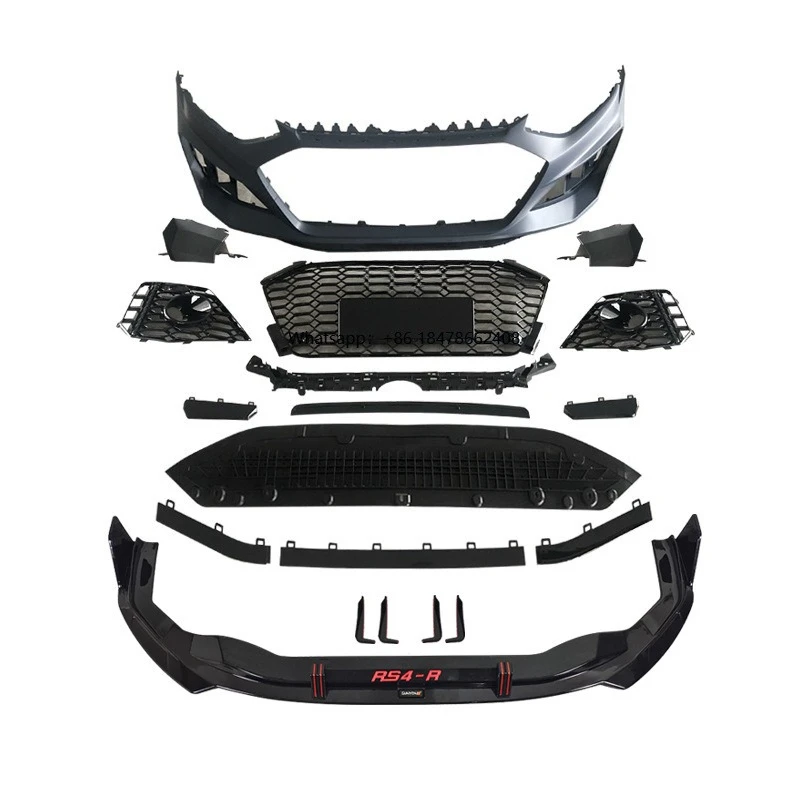 

Car Full Body Part Kits Auto Bodykit Front Rear Bumpers for A3 A6 C6 C7 A4 B7 B8 B9 2012 RS5 2020 R8 2017 RS4