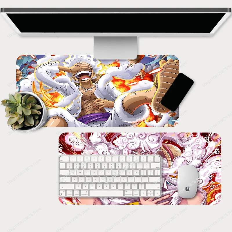 Anime G-Gear 5 Luffy O-One Piece Mousepad Large Gaming Mouse Pad LockEdge Thickened Computer Keyboard Table Desk Mat