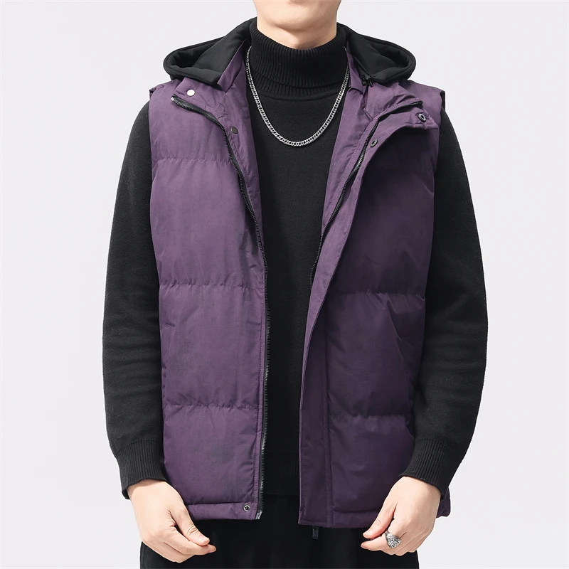 

Couple's Trendy Cotton Thickened Autumn Winter Vest Jacket Casual Versatile Men's Style Warm Top Innerwear Home Clothes