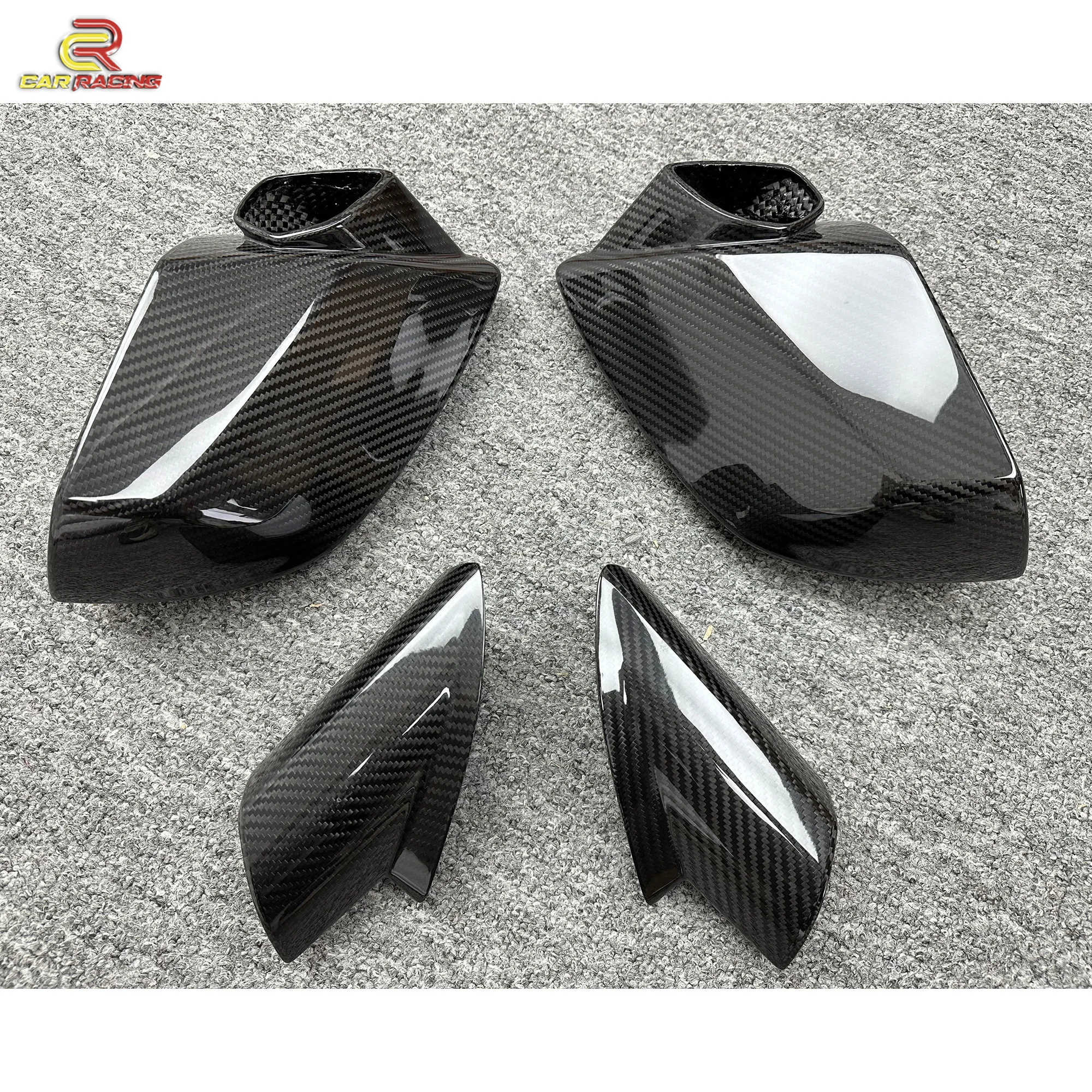 Droge Koolstofvezel Spiegel Cover Vervanging Zijspiegel voor Lambo 2014-2018 Huracan LP580 LP610