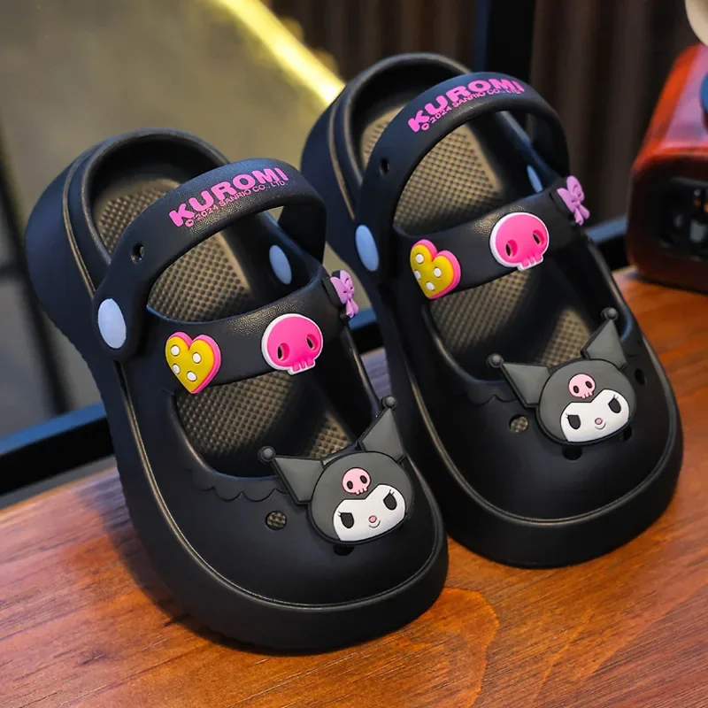 Sanrio Cinnamonll pantofole per bambini hellobykitty Kuromi antiscivolo Home Outdoor Cartoon Kuromi sandali scarpe ragazze regalo all\'ingrosso