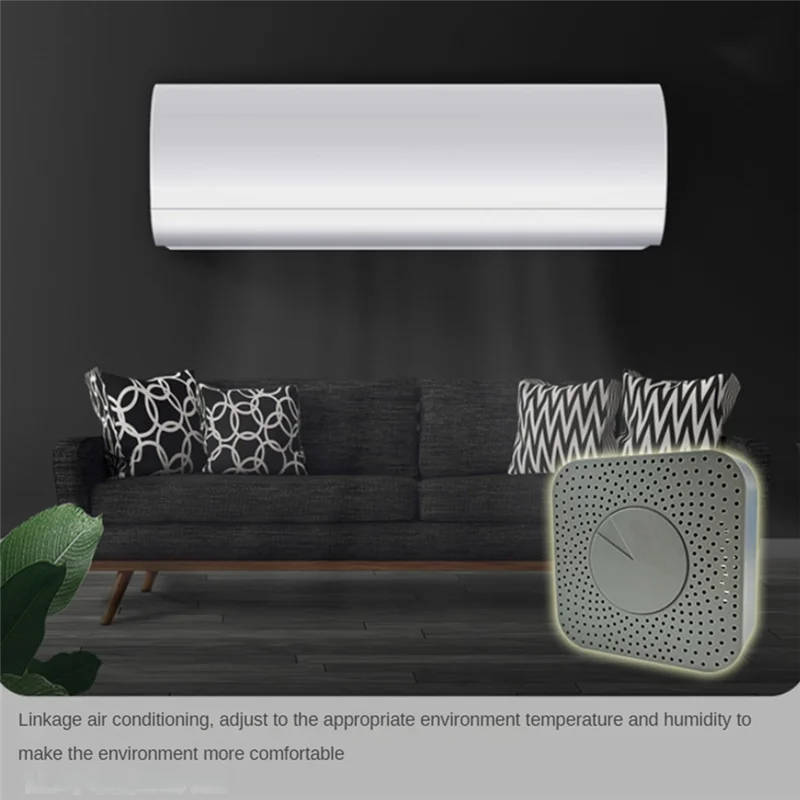 

Wi-Fi монитор качества воздуха 5-в-1 воздух HCHO/CO2/VOC/детектор температуры/влажности функция сигнализации с дистанционным управлением, тонкое качество изготовления