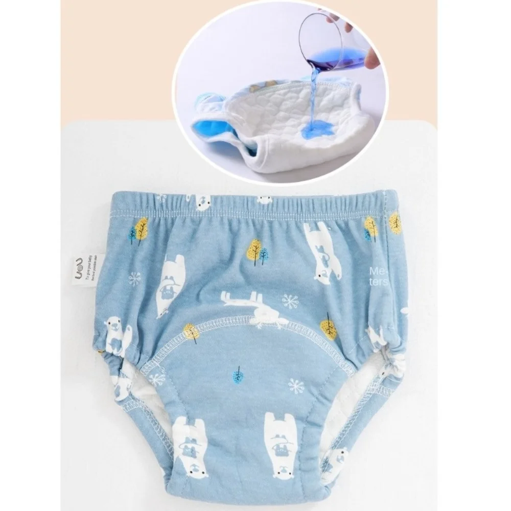 High-quality Reusable Training Pants Waterproof Washable Panties Cotton Soft Diapers Baby Kids