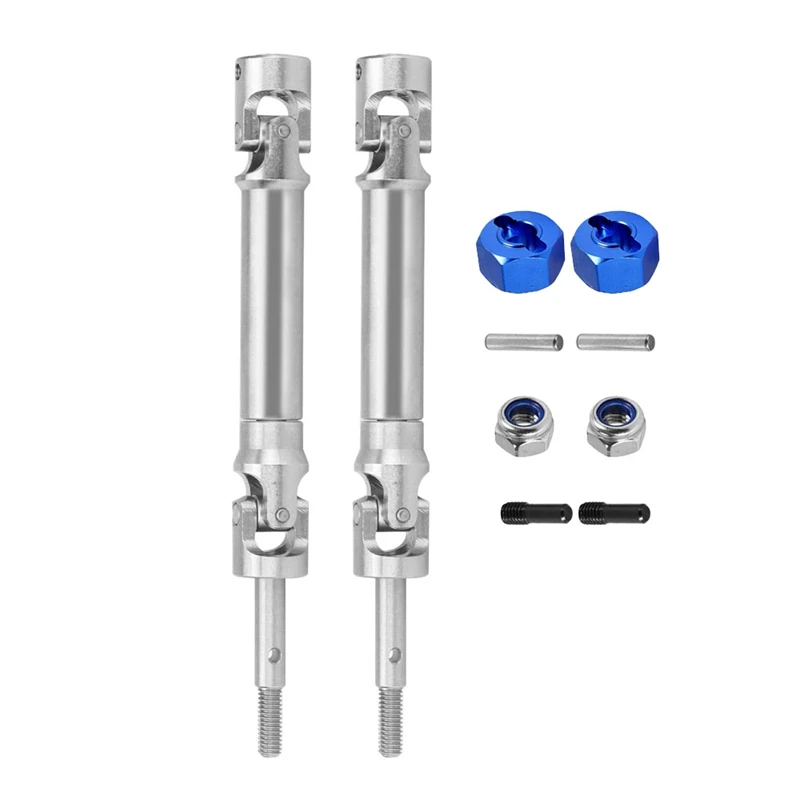 For Traxxas 1/10 Slash4x4 Stampede Slash2wd Stainless Steel Drive Shaft With Coupler Replacement Parts Accessories