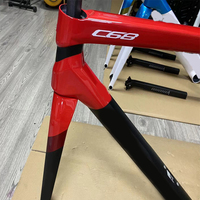 Road Bicycle Carbon Frame C68 Frameset With Handlebar T1100 Racing Bike Frame Disc Brake Custom Logo DPD XDB Free Ship