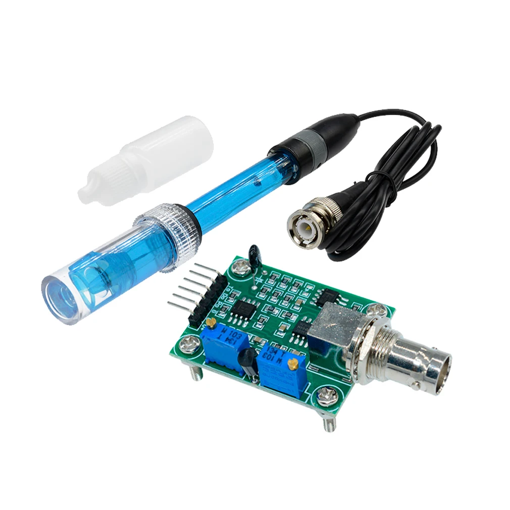 Bnc Value Detection Sensor Medidor Módulo Eletrodo Probe Monitor Controller Board Tester Regulador de Detecção para Arduino 014 ph