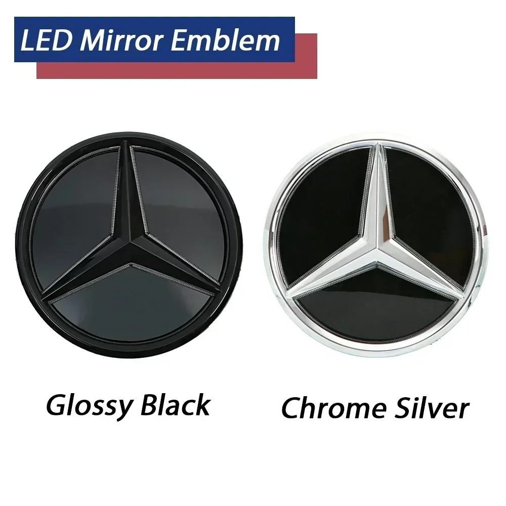 

Border EmblemChrome Silver Newest 3D Emblem For Mercedes Benz GLC/GLE/GLS 16-19 X253 W166 C292 X166 GLC250 GLE400 GLE300 GLS350