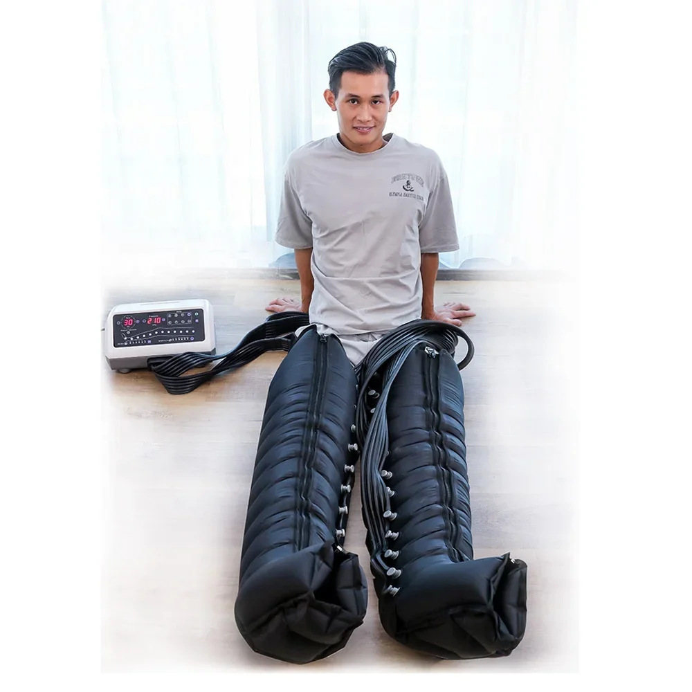 Best Sports Massagers 12-chamber Compression Therapy Recovery Boots Full Legs Massager Pressotherapy Lymphatic Drainage Machine