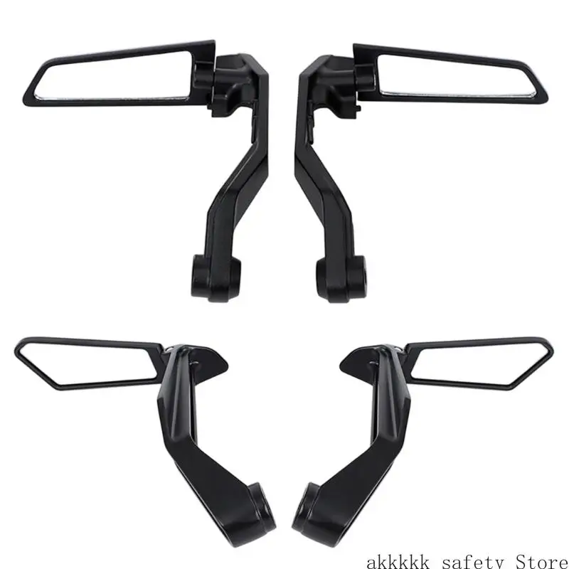 

Commuters Friendly Motorcycle Rear View Mirror Foldable Rotating Handlebar Side Mirror Universal XXFF