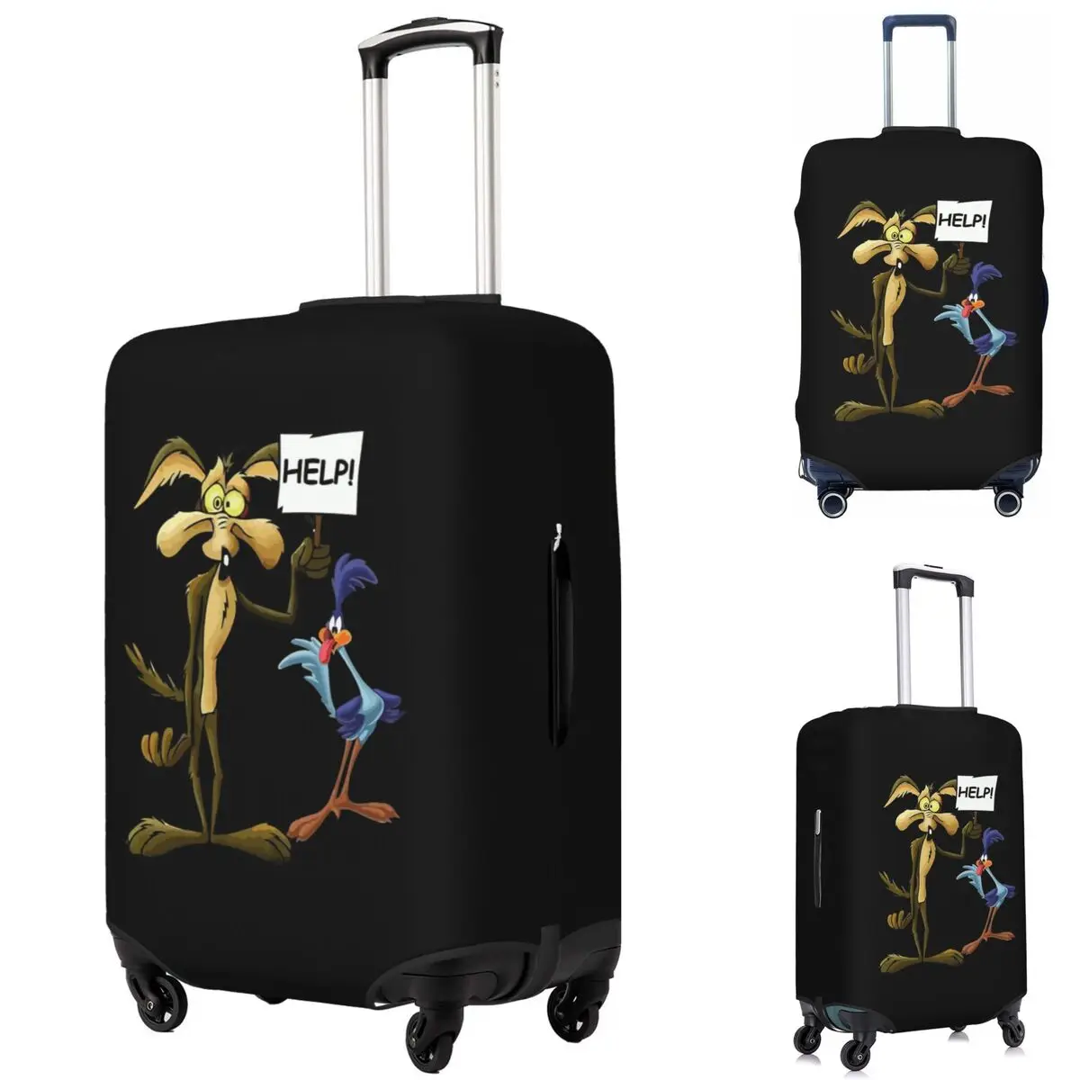 

Roadrunner Coyote Suitcase Cover Protection Elastic Travel Luggage Protector Covers for 18-32 Inch