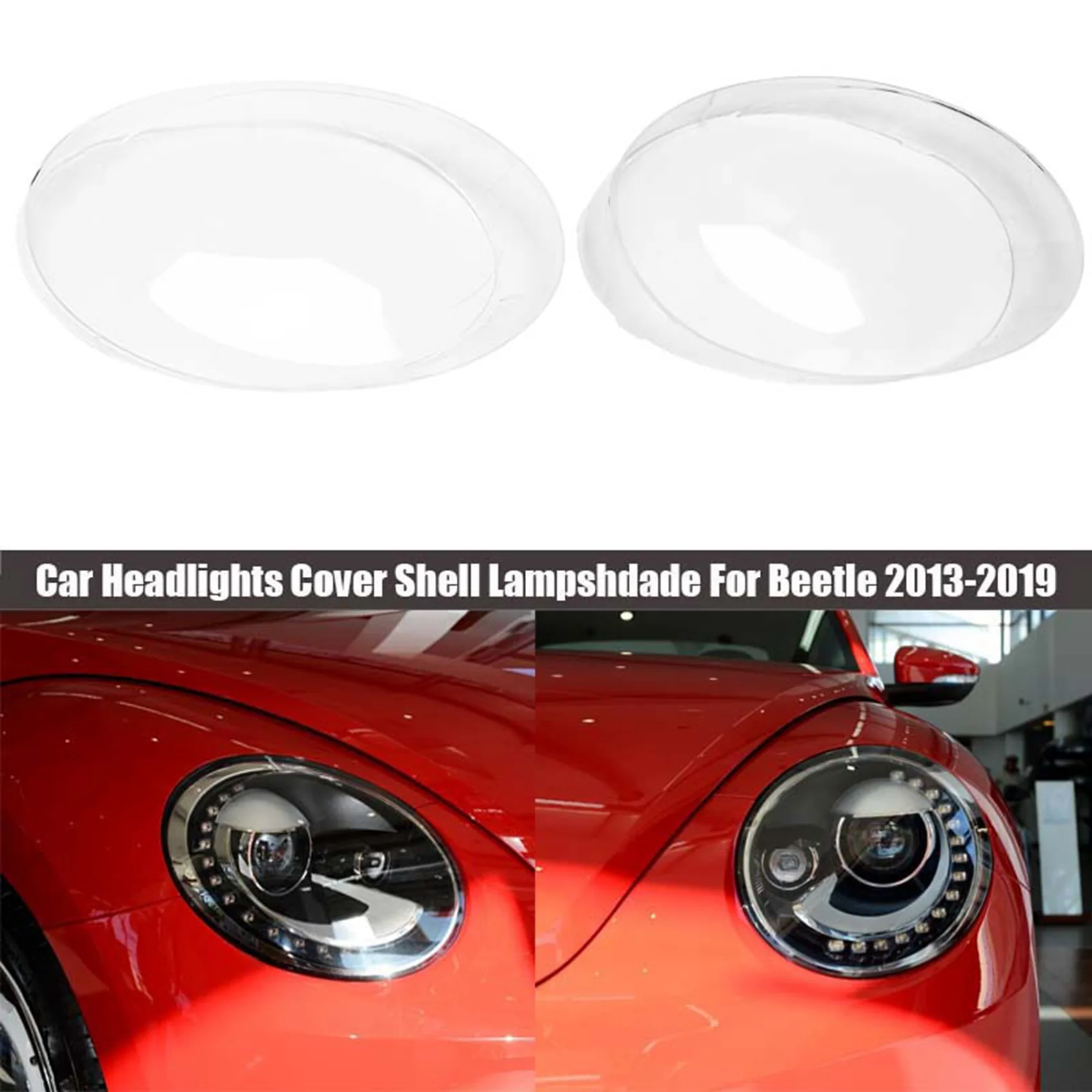 Car Headlights Cover Shell Transparent Lens Lamp Shade Light Lamp Cover Lampshade for 2013-2019 Right