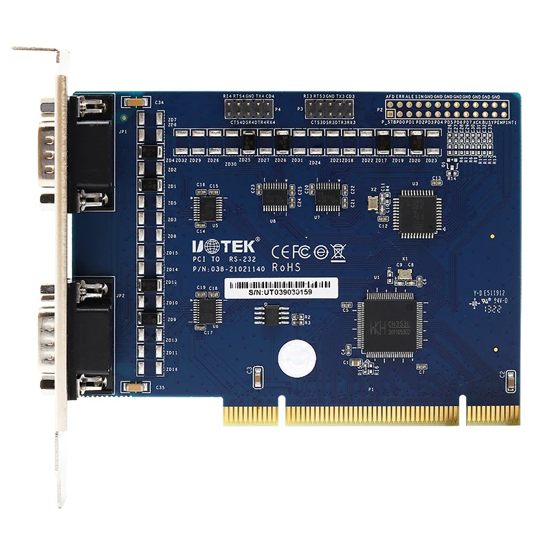 Sconto Scheda seriale PCI a RS-232 Convertitore da RS232 a PCI a 4 porte Adattatore COM DB9 UT-7704